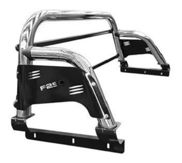 Encontraproduto.com.br - Kit Quebra Mato Estribo Pl Sant Antonio H3 F250 C/dupl Cromo