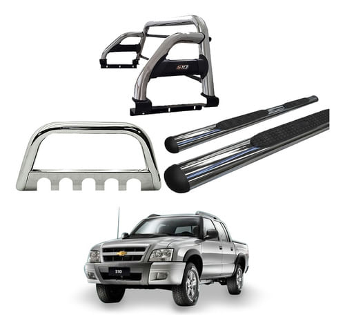 Encontraproduto.com.br - Kit Quebr Mato Sant Ant  Estribo Oval-s10 94/2011 Cromo C/d