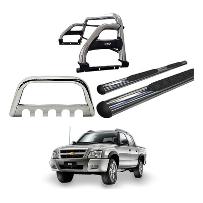 Encontraproduto.com.br - Kit Quebr Mato Sant Ant  Estribo Oval-s10 94/2011 Cromo C/d