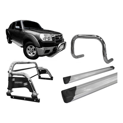 Encontraproduto.com.br - Kit Quebra Mat|estribo Al|sant Antonio H3 Ranger 97/12 Cromo