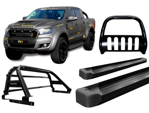 Encontraproduto.com.br - Kit Quebra Mat Estribo Pl Sant Antonio H3 Ranger 13/20 Preto
