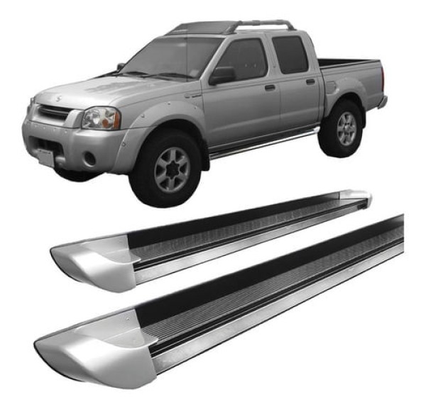 Encontraproduto.com.br - Estribo Frontier 2003 A 2007 Alumínio Personalizado Prata