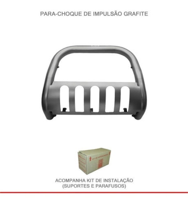 Encontraproduto.com.br - Para- Choque De Impulsão L200 Gl Gls C/protetor Cart Grafite