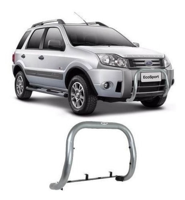 Encontraproduto.com.br - Para-choque De Impulsão Ecosport 2003 A 2012 Cromado