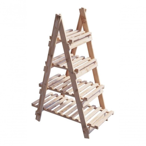 Suporte De Calçados Piramide Portatil Treliça Leve