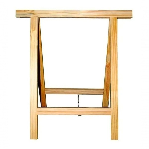 Encontraproduto.com.br - Ferramenta P/ Ateliês E Bancadas Par Cavaletes Pinus 80cm