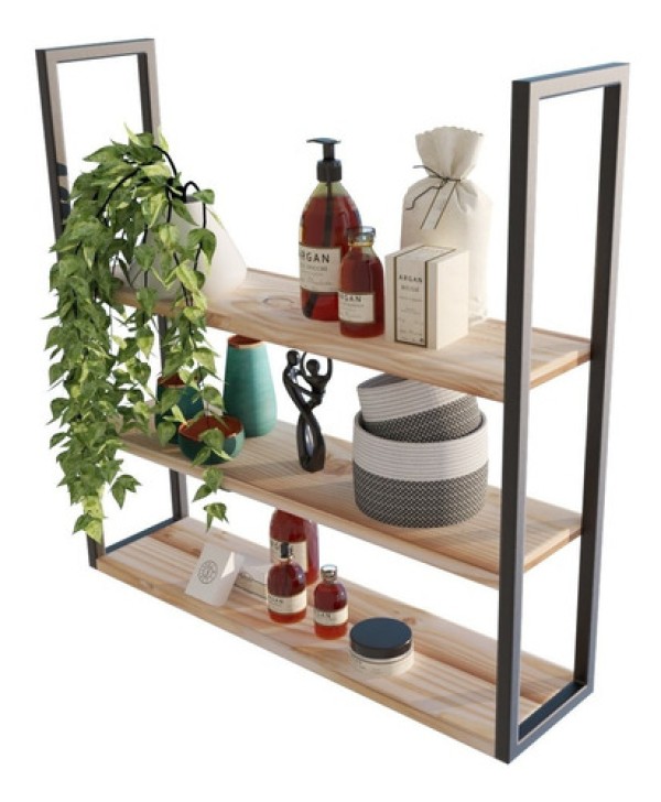 Prateleiras Industriais Flutuantes P/ Expor Plantas E Vasos