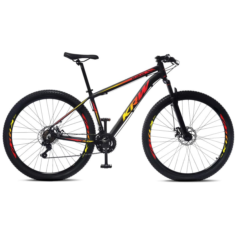 Bicicleta Aro 29 KRW Alum Shimano TZ 24Vel Freio a Disco S60