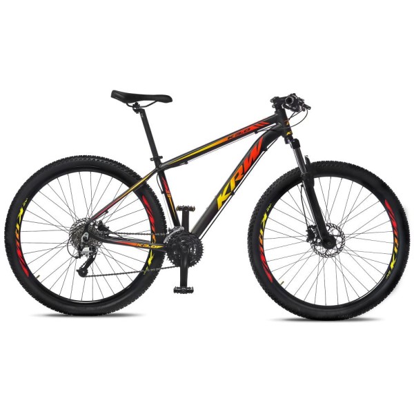 Bicicleta Aro 29 KRW Alumínio 24 Vel Freio a Disco Hidráulico R5