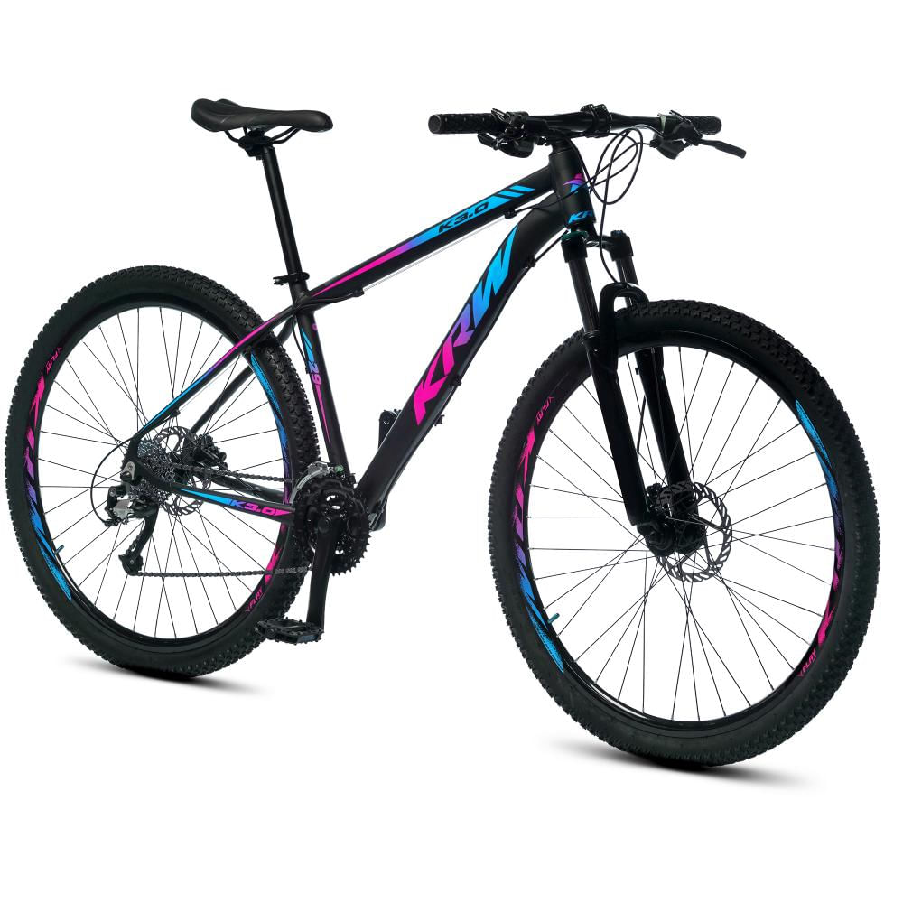 Bicicleta Aro 29 KRW Alumínio 24 Vel Freio a Disco Hidráulico S46