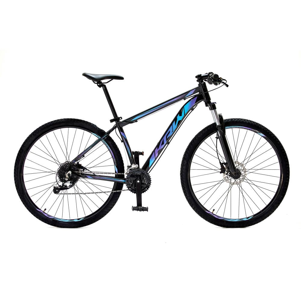 Bicicleta Aro 29 KRW Spotlight Alumínio Shimano Altus 24 Vel Hidráulico Suspensão c/ trava SX17