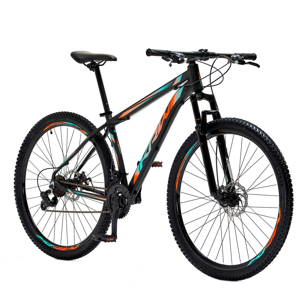 Encontraproduto.com.br - Bicicleta Aro 29 Krw Alumínio 27 Velocidades Freio Hidráulico Suspensão dianteira Mountain Bike S8