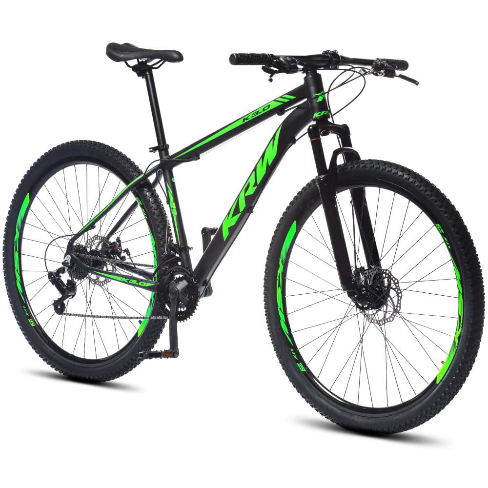 Encontraproduto.com.br - Bicicleta Aro 29 KRW Alumínio Shimano TZ 21 Vel Freio a Disco SH21