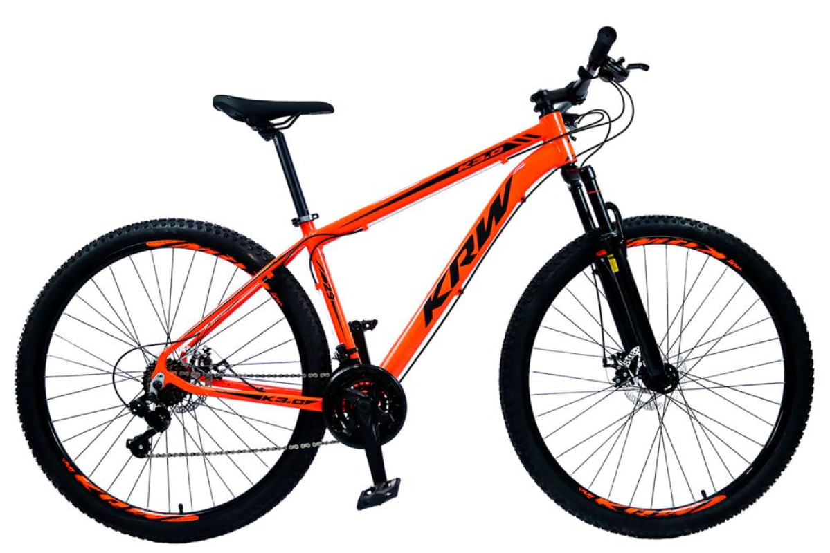 Bicicleta Aro 29 KRW Alumínio Shimano TZ 21 Vel Freio a Disco SH21
