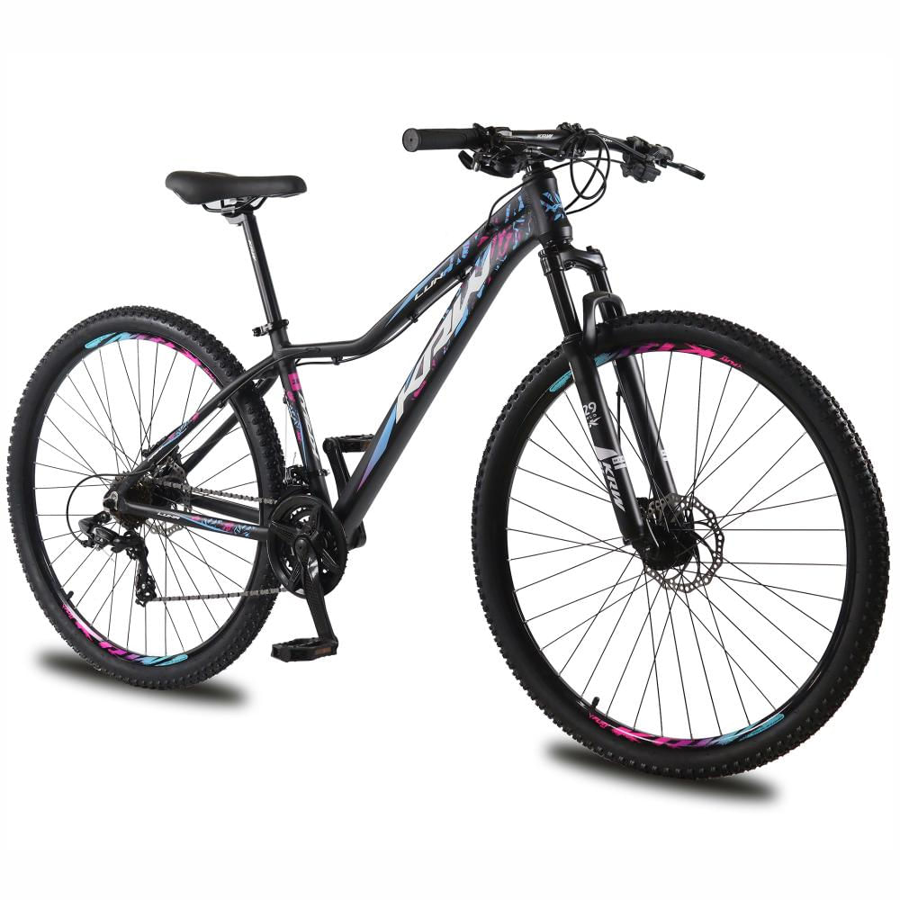 Bicicleta aro 29 KRW Alumínio 24 Velocidades Freio Hidráulico Suspensão dianteira Mountain Bike KR2