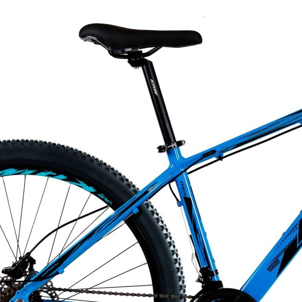 Encontraproduto.com.br - Bicicleta Aro 29 KRW Alumínio Shimano TZ 24 Velocidades Freio Hidráulico Suspensão Mountain Bike KR8
