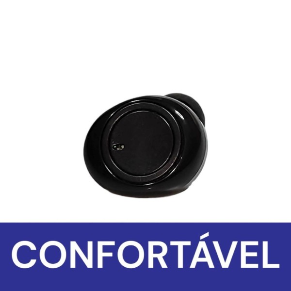 Encontraproduto.com.br - Fone Wireless Preto Micro Ponto Qualidade Compatível Com Moto G8 Play