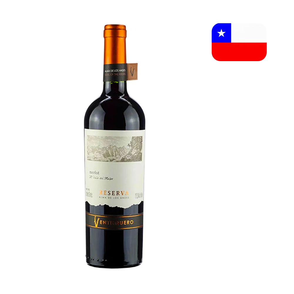 Encontraproduto.com.br - Vinho Chileno Ventisquero Reserva Colchagua Merlot Tinto 750Ml