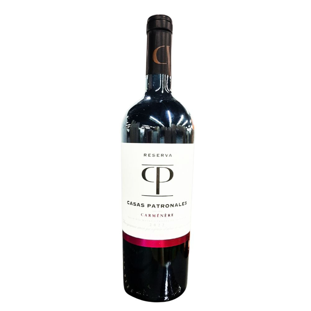 Encontraproduto.com.br - Vinho Chileno Tinto Carménère Casas Reserva Patronales 750ml