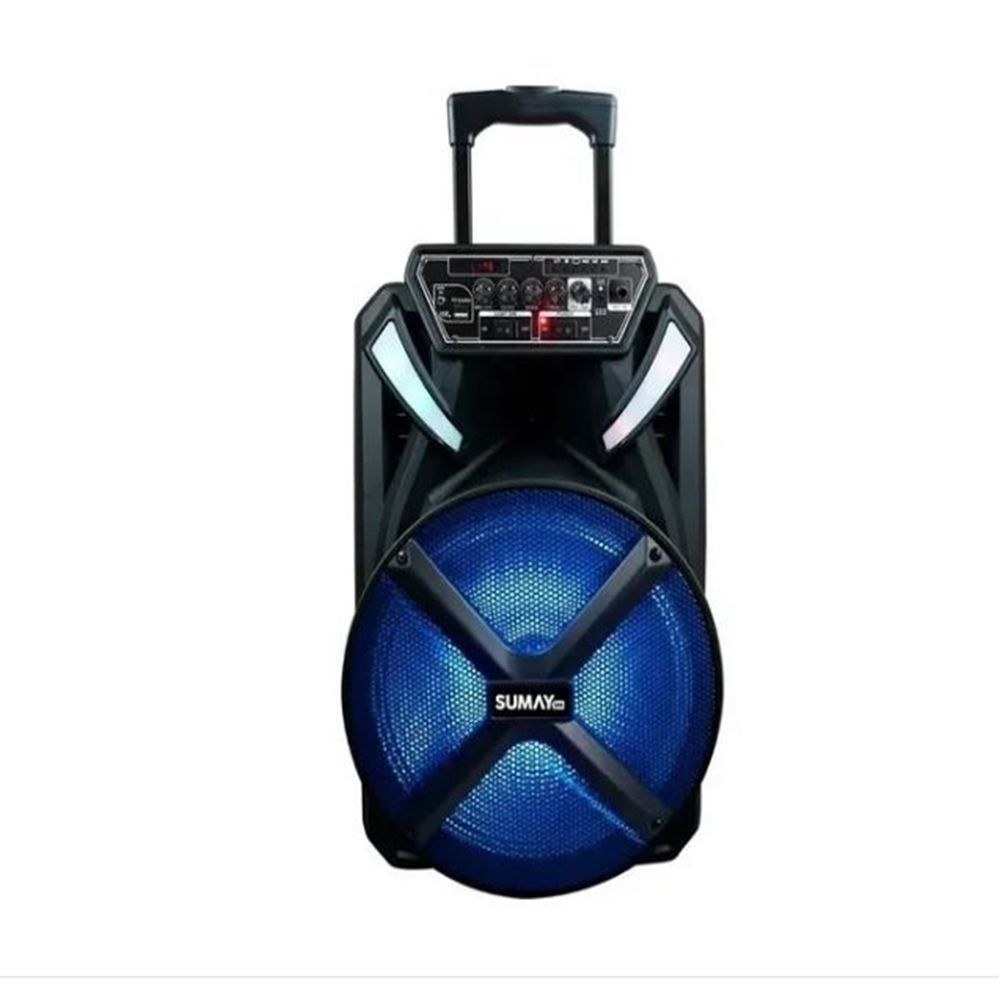 Encontraproduto.com.br - Caixa De Som Bluetooth 300w Pmpo Microfone Preto