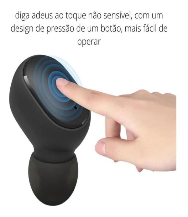 Encontraproduto.com.br - Fone De Ouvido Bluetooth Preto In-Ear P/ Samsung J5 Pro
