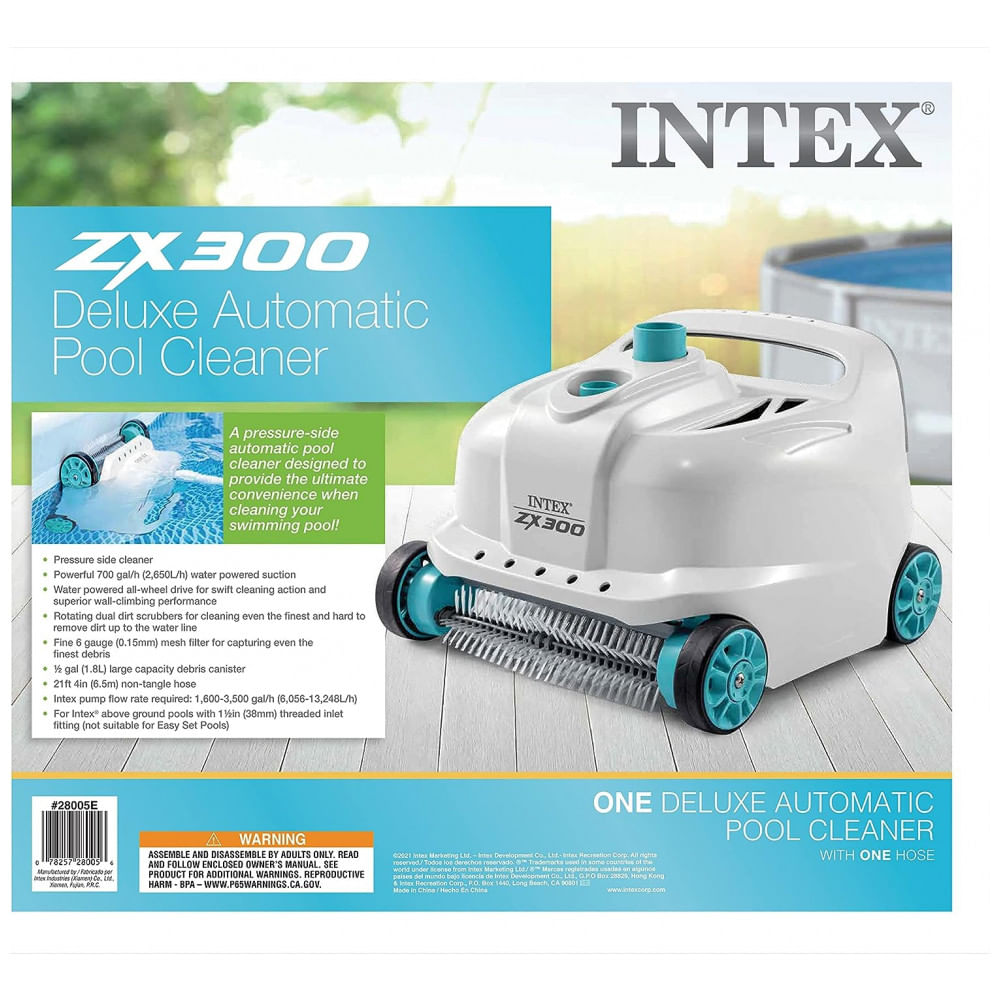 Encontraproduto.com.br - Robô Automático Limpador de Piscina com Filtro de Detritos, INTEX 28005E, Branco