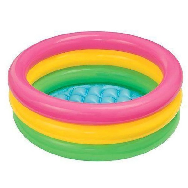 Encontraproduto.com.br - Piscina Inflável Pôr do Sol (colorida) 34 Litros Intex