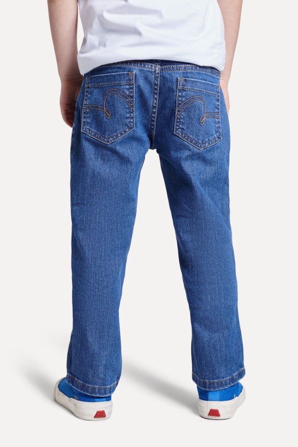 Encontraproduto.com.br - Calca Mini Jeans Cos Interno Xadrez