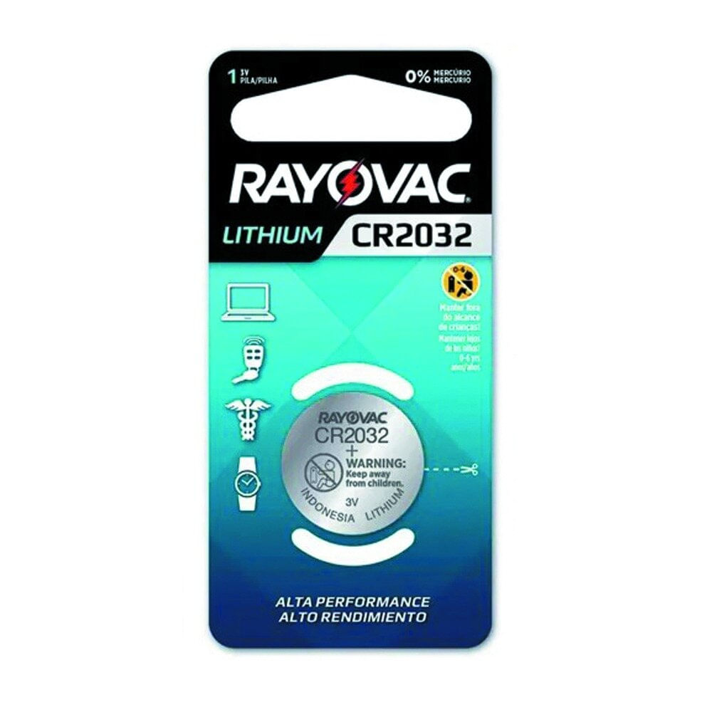 Encontraproduto.com.br - Bateria Eletrônica Botão CR2032 Com 1 unidade Rayovac