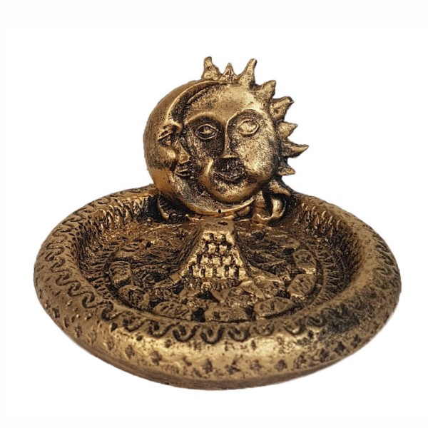 Encontraproduto.com.br - Incensário Sol e Lua porta incenso.