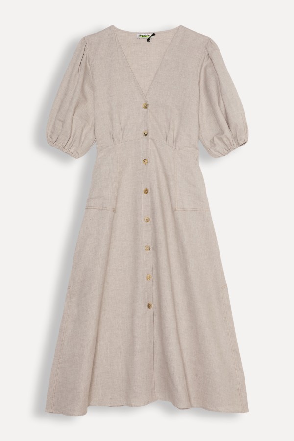Encontraproduto.com.br - Vestido Midi Linho Mari