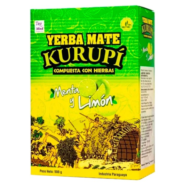 Erva Mate Menta y Limón Kurupí 500g