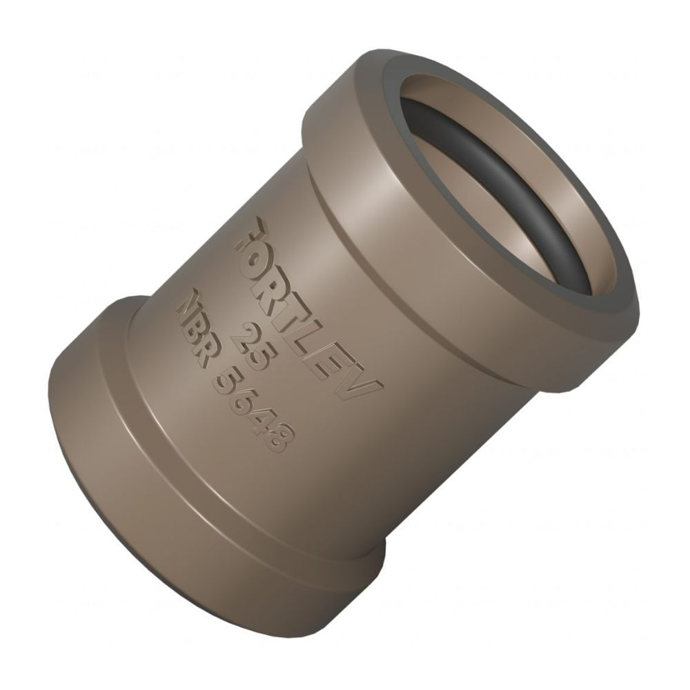 Luva De Correr PVC 50mm Marrom Fortlev