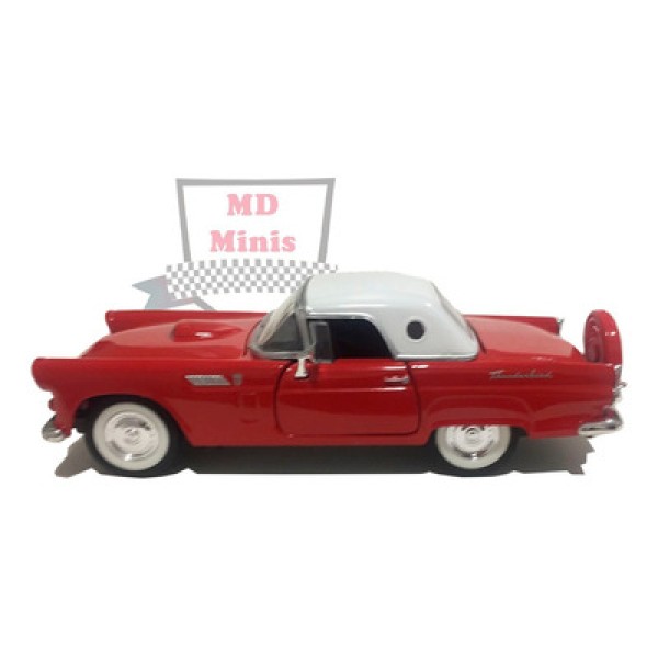 Encontraproduto.com.br - Miniatura Ford Thunderbird 1956 Motormax 1:24 Vermelho