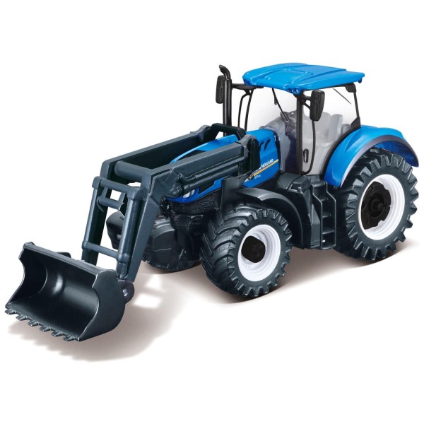 Encontraproduto.com.br - Miniatura - Trator - T7.315 Com Pá Carregadeira - New Holland - Bburago Farm Bburago