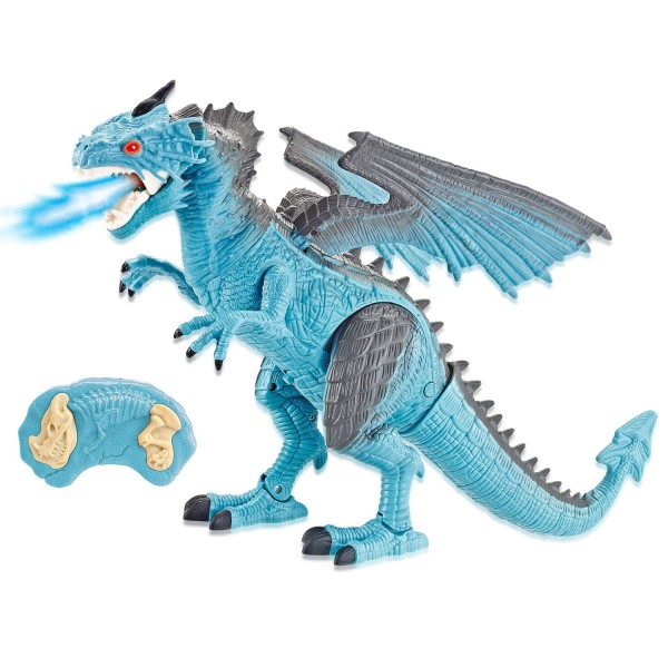 Encontraproduto.com.br - Figura Eletrônica - Dragão de Controle Remoto - Lendários - Azul - Candide