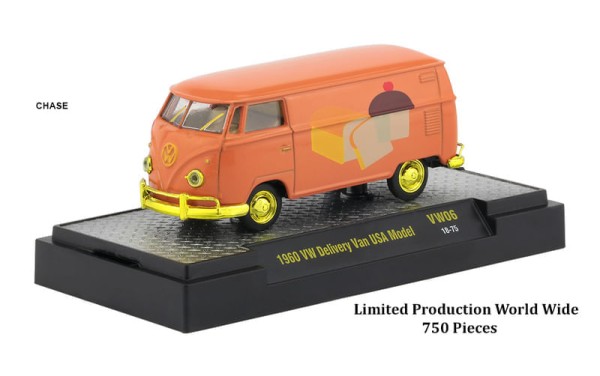 Encontraproduto.com.br - M2 AUTO THENTICS VW 1/64 M2M32500VW06H - 60 VW DELIVERY PANI CHASE