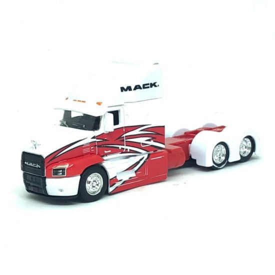 Encontraproduto.com.br - Miniatura Caminhão Mack Anthem 1/64 Branco E Vermelho Maisto 12389