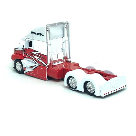Encontraproduto.com.br - Miniatura Caminhão Mack Anthem 1/64 Branco E Vermelho Maisto 12389