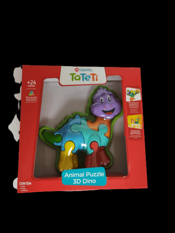 Encontraproduto.com.br - Quebra-Cabeça Infantil - Dino 3D - ROXO