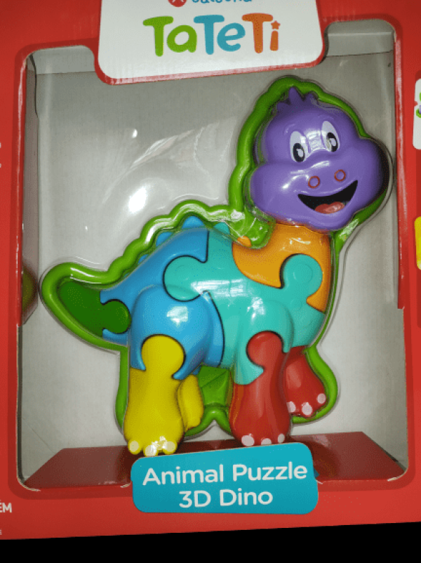 Encontraproduto.com.br - Quebra-Cabeça Infantil - Dino 3D - ROXO
