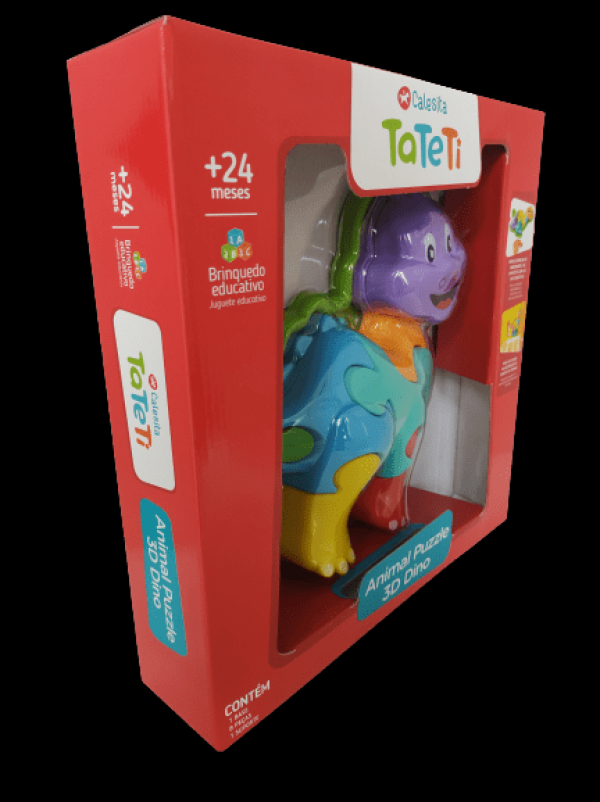 Encontraproduto.com.br - Quebra-Cabeça Infantil - Dino 3D - ROXO