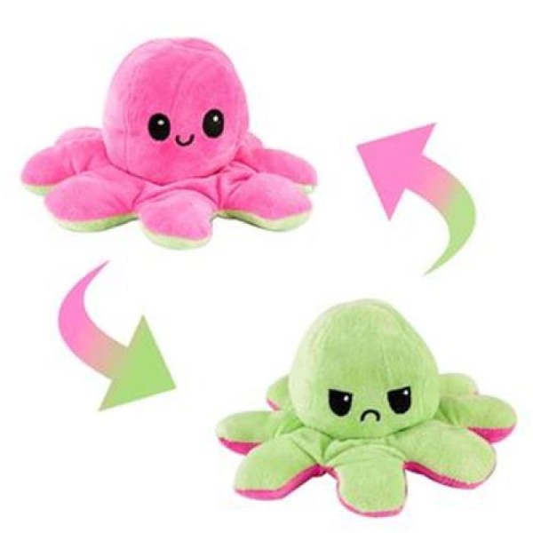 Encontraproduto.com.br - Pelúcia Polvo Do Humor Pink/Verde Bbr R3102