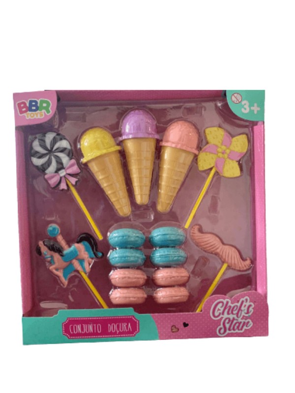 Encontraproduto.com.br - Conjunto Doçura Chefs Star Sorvete Bbr R2965