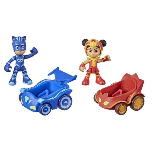 Encontraproduto.com.br - Veículos Com Mini Figuras Pj Masks Menino Gato Vs An Yu Pj Mask F2843