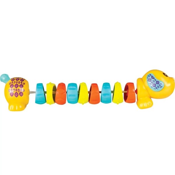 Encontraproduto.com.br - Cachorrinho Divertido Com Chocalho E Mordedor Amarelo Buba 13605