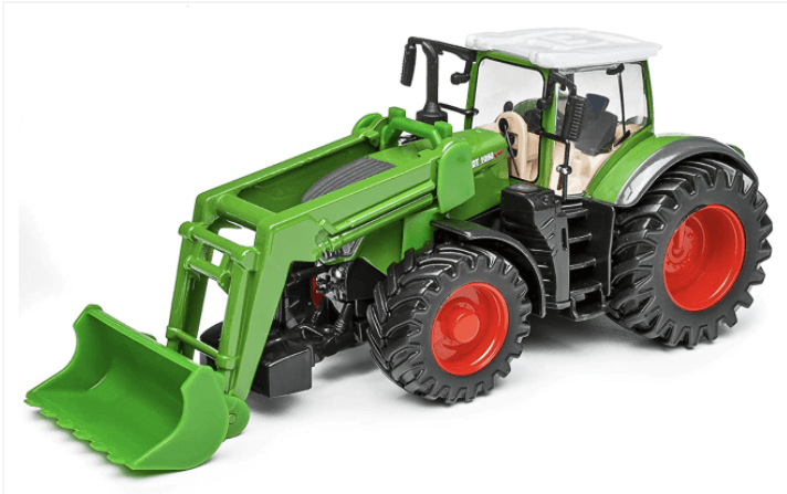 Encontraproduto.com.br - Trator Com Pá Na Frente 10 Cm Burago Farm Fendt 1050 Vario Com Pá Frontal Bburago 31631