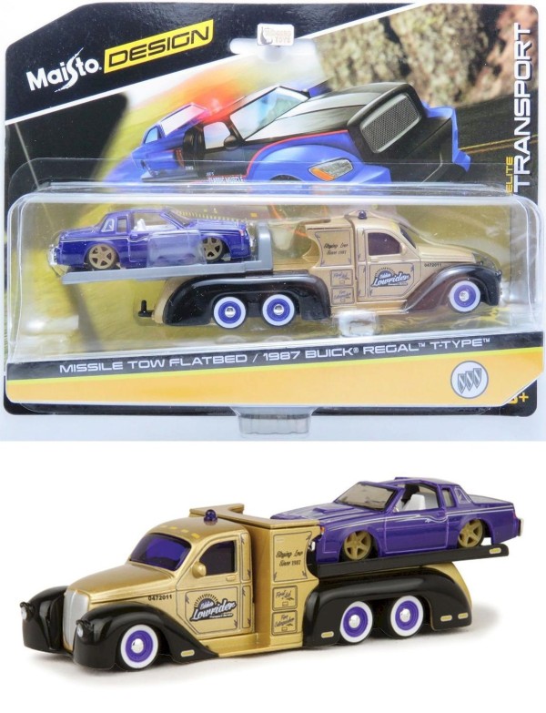 Encontraproduto.com.br - Miniatura Picape Reboque Ms Tow Flatbed E Buick Regal 1/64 Maisto 15055