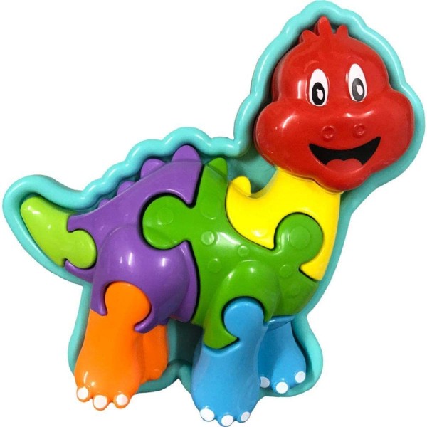 Encontraproduto.com.br - Quebra Cabeça 3D Dino Azul Tateti 0613