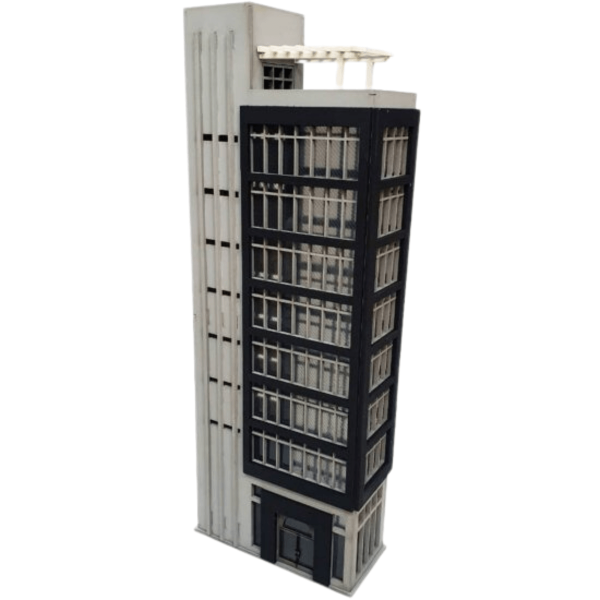 Encontraproduto.com.br - Miniatura Para Maquete Prédio Moderno Modelo 2 1/87 Studio Dio 0000000990